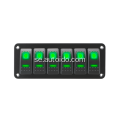 6 Gang On-Off Rocker Switch LED Switch Panel